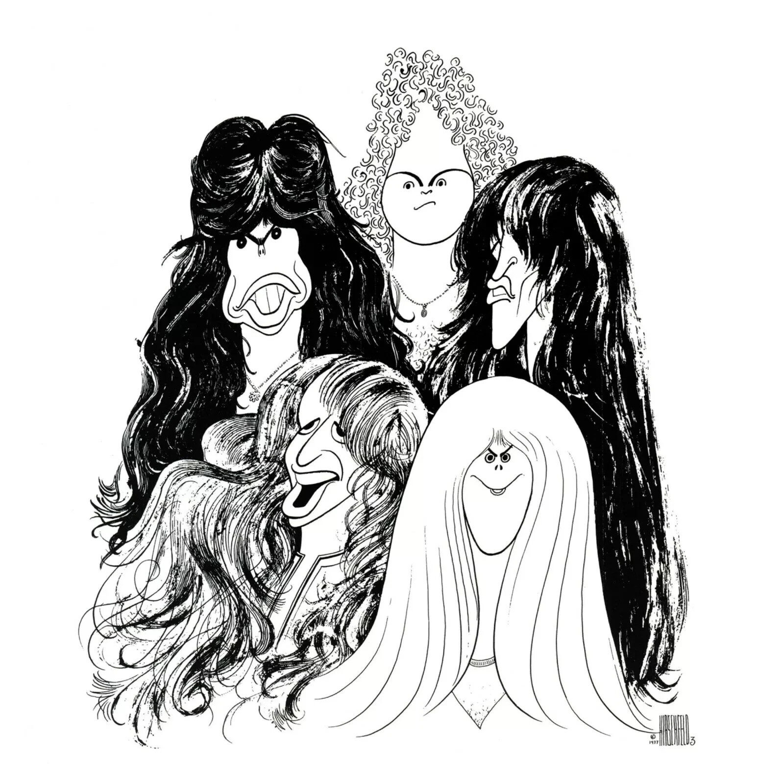 AEROSMITH Draw the Line Album Cover Poster Print 12 x 12 Music Legend