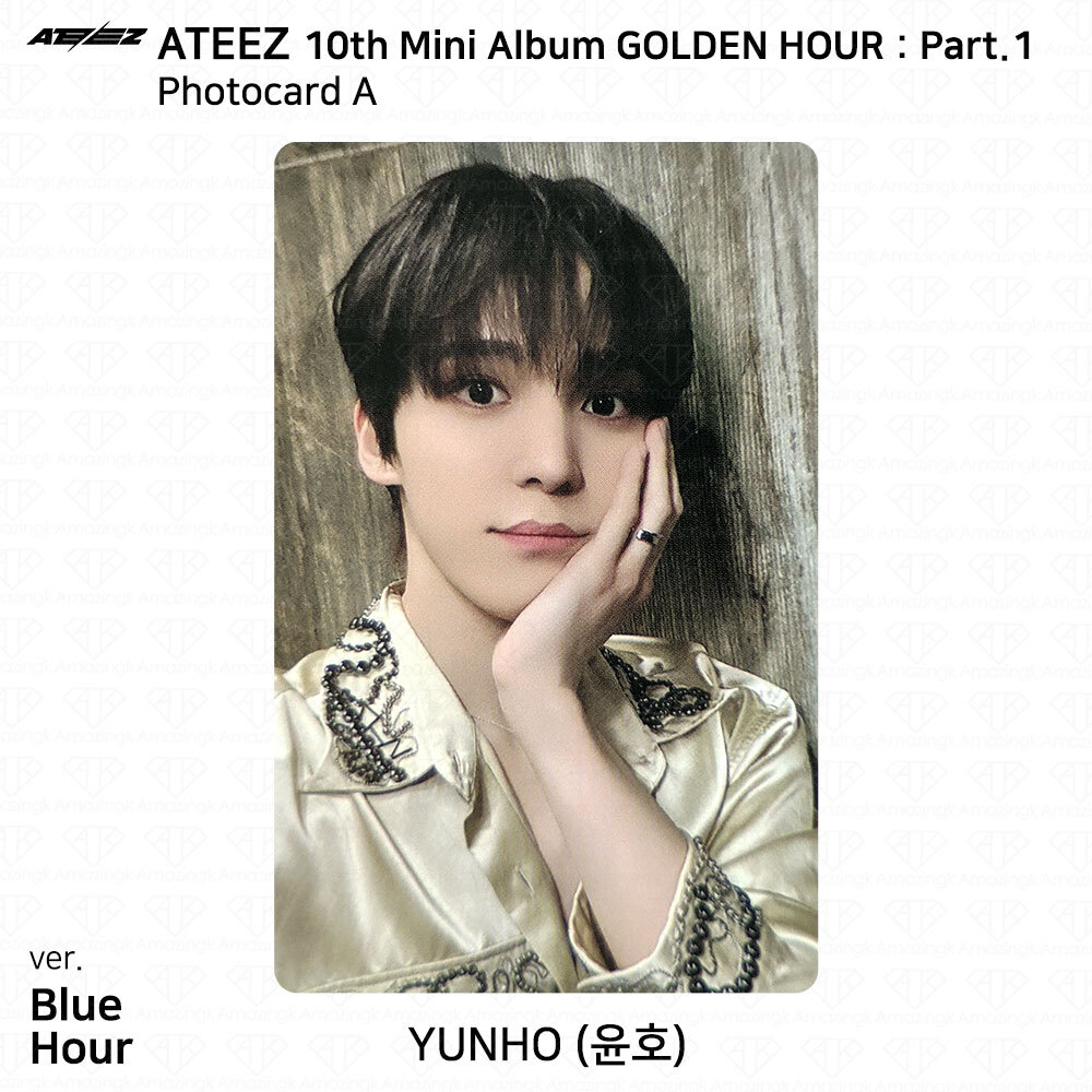 ATEEZ 10th Mini Album Golden Hour Part.1 Photobook Ver Photocard Postcard KPOP