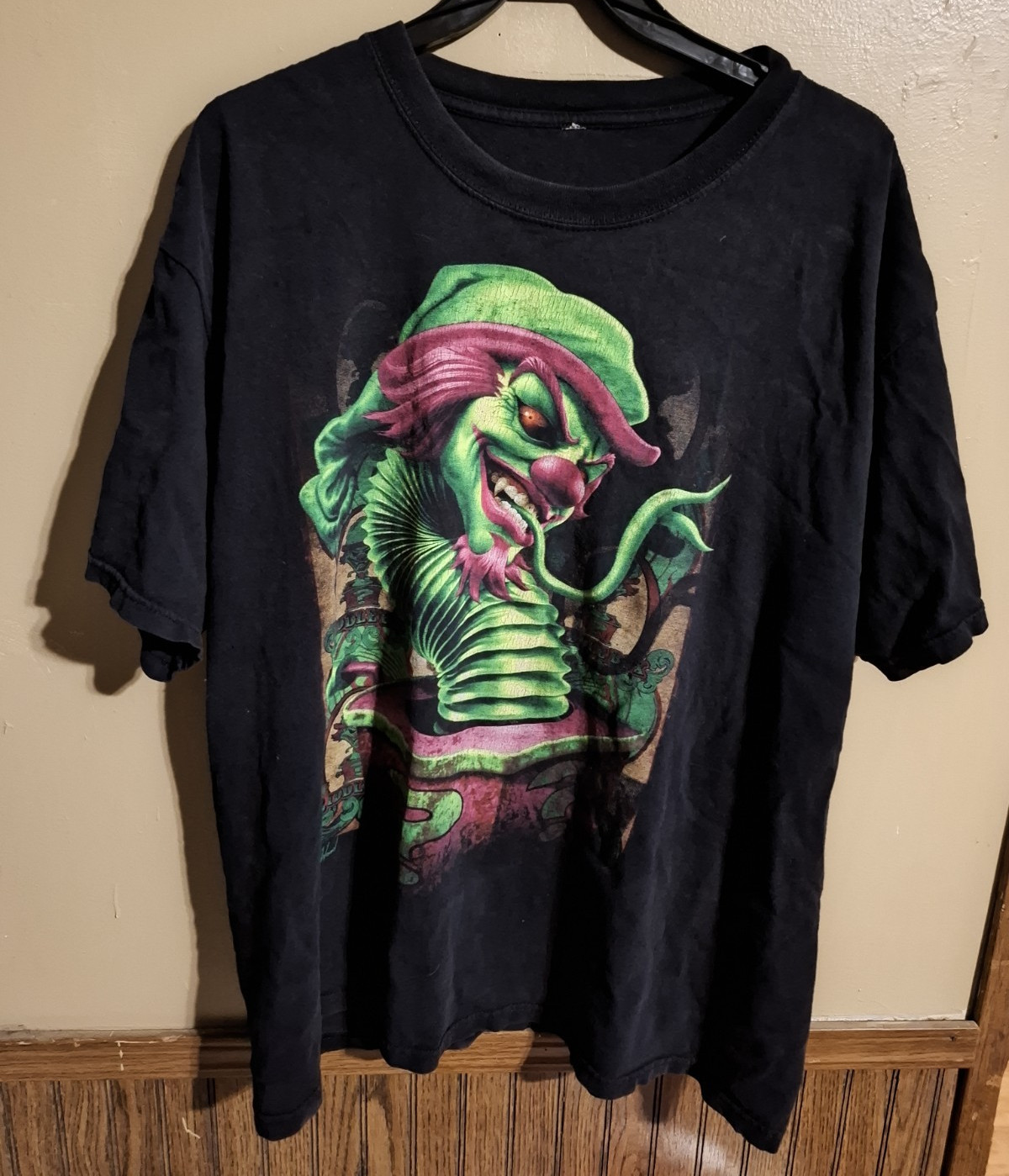 Insane Clown Posse ICP Black Dark Carnival Graphic T-Shirt, Front & Back Print