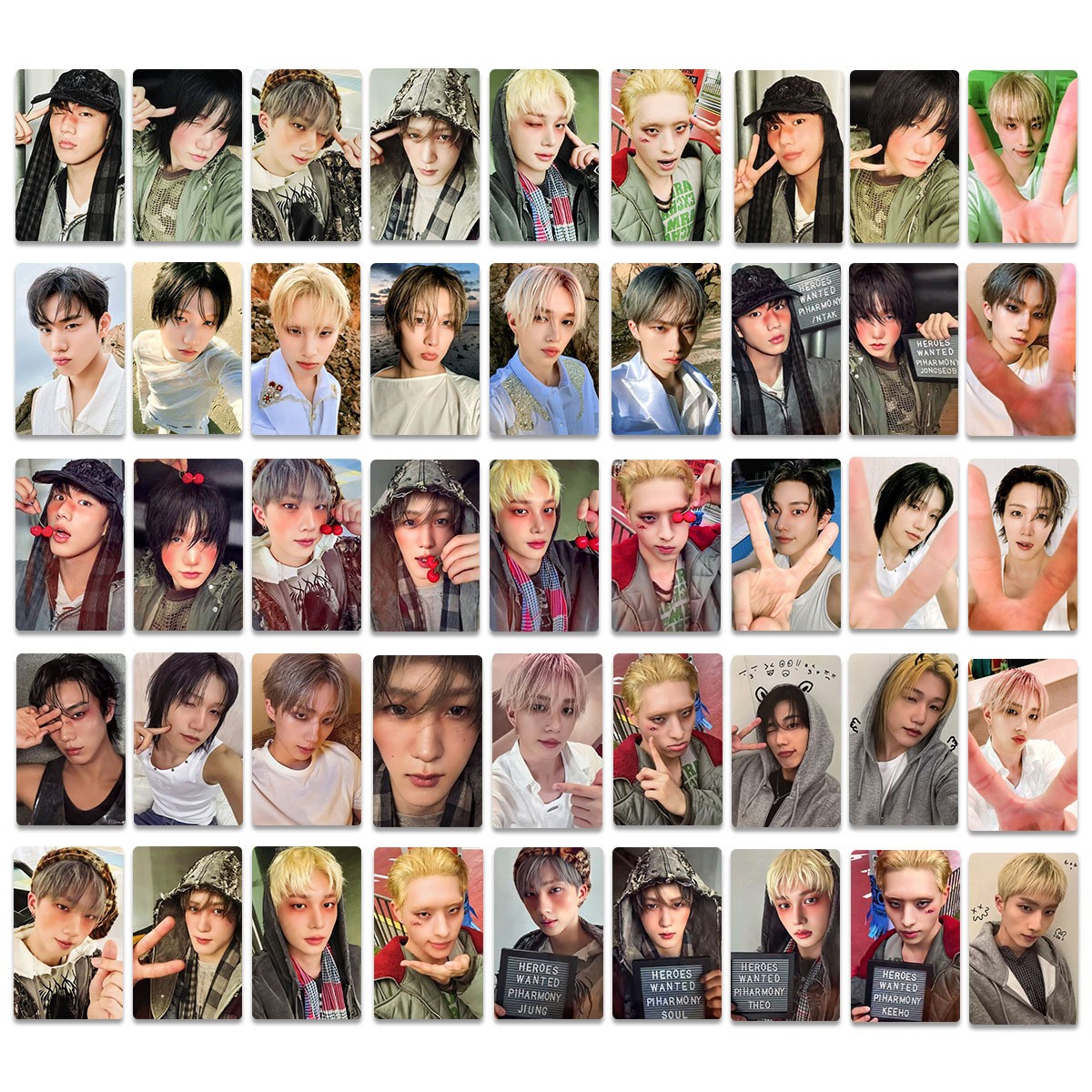 6pc/set HOT P1Harmony UNIQUE KEEHO JONGSEOB SOUL JIUNG THEO Special Photocard