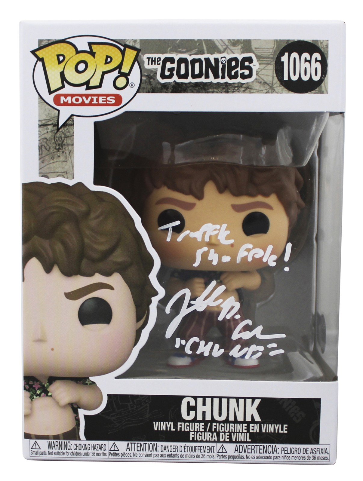 Jeff Cohen The Goonies “2x Insc” Signed Chunk #1066 Funko Pop Vinyl Figure BAS W
