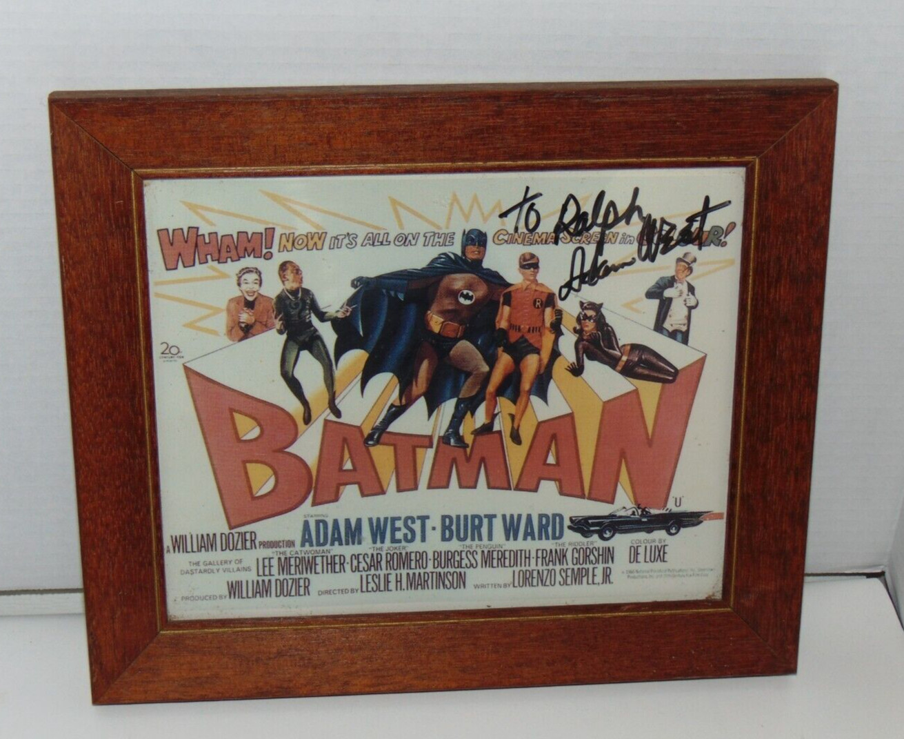 ADAM WEST signed autographed 8×10 BATMAN photo Old School