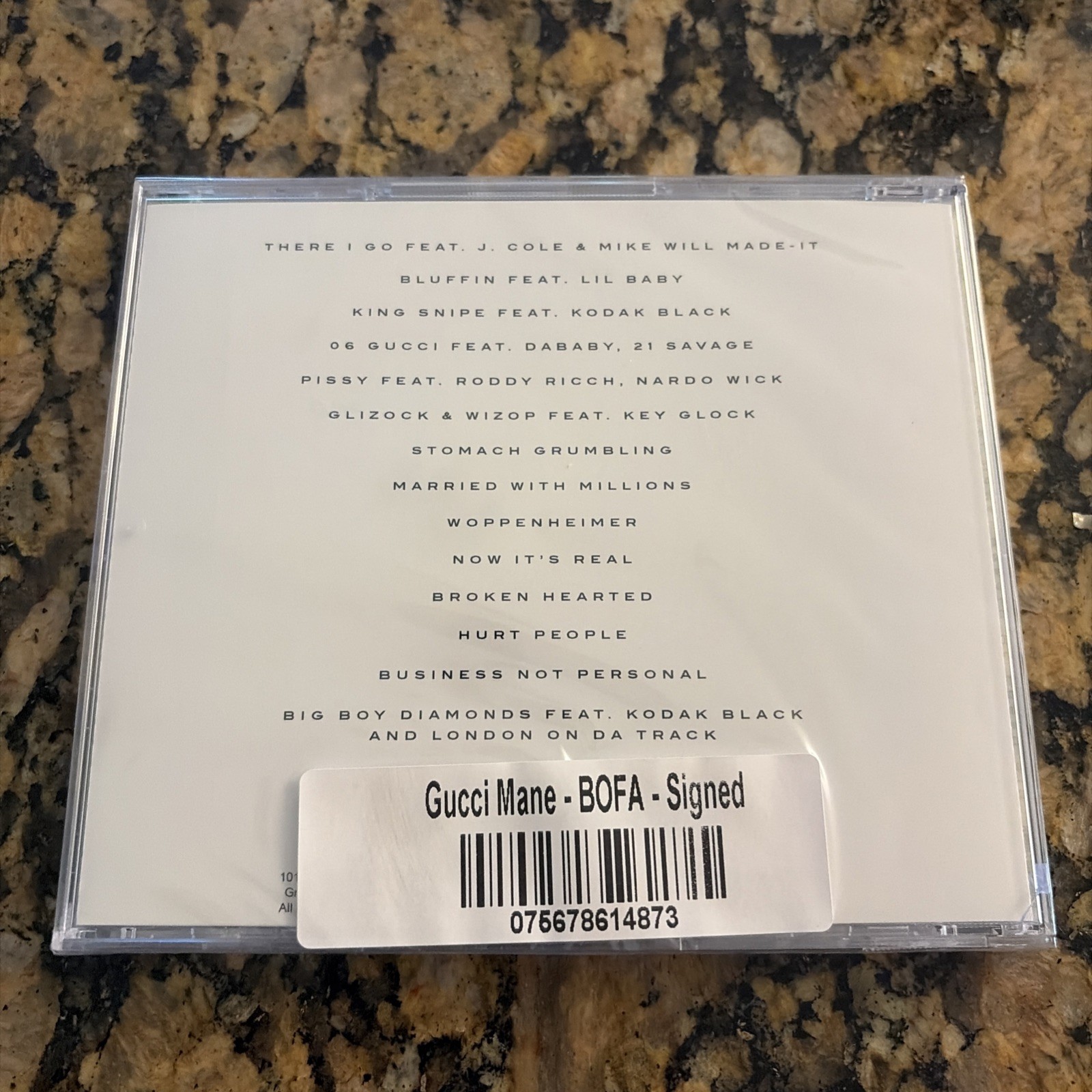 Gucci Mane Signed Autographed CD Breath Of Fresh Air