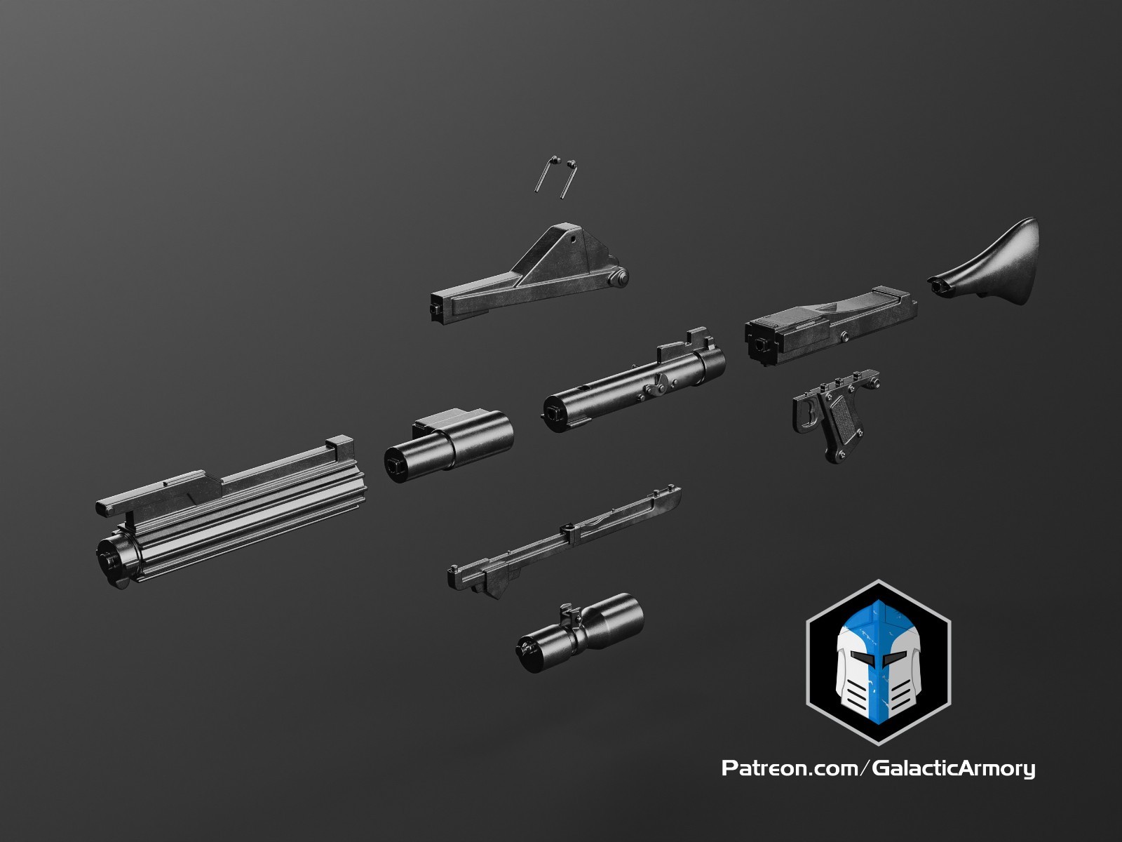 3d printed DC-15A Clone Trooper Blaster Rifle Prop Replica Cosplay 1/1