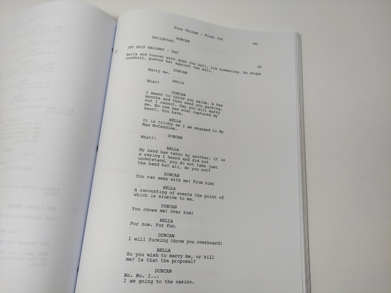 Poor Things Script Reprint