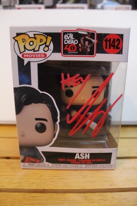 Signed Funko Pop Movies #1142 – The Evil Dead – Ash – Bruce Campbell + COA