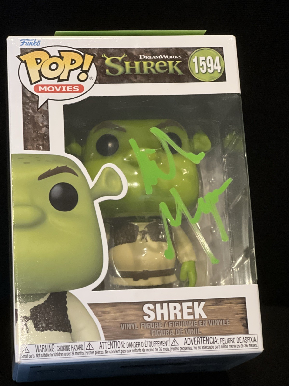 Mike Myers Signed Autograph Funko Pop ( SHREK ) Beckett Authentication