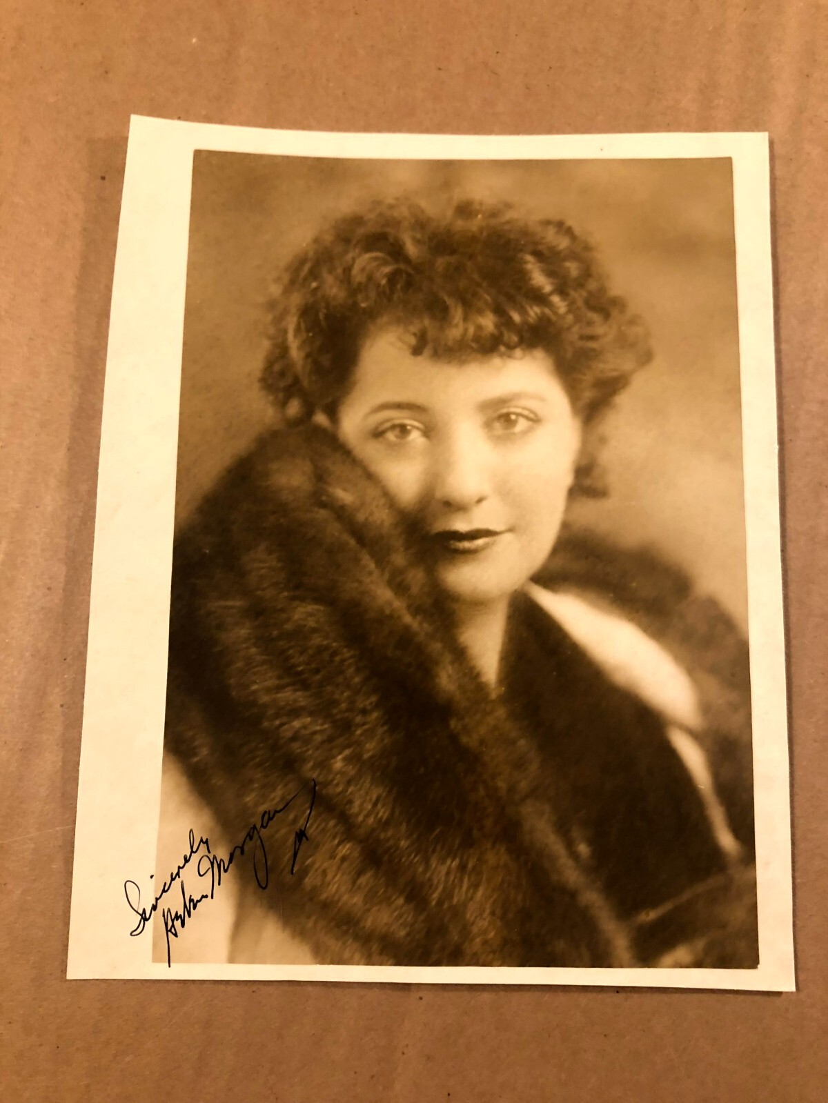 Helen Morgan Very Rare Very Early Autographed 7/9 Photo 20s Showboat