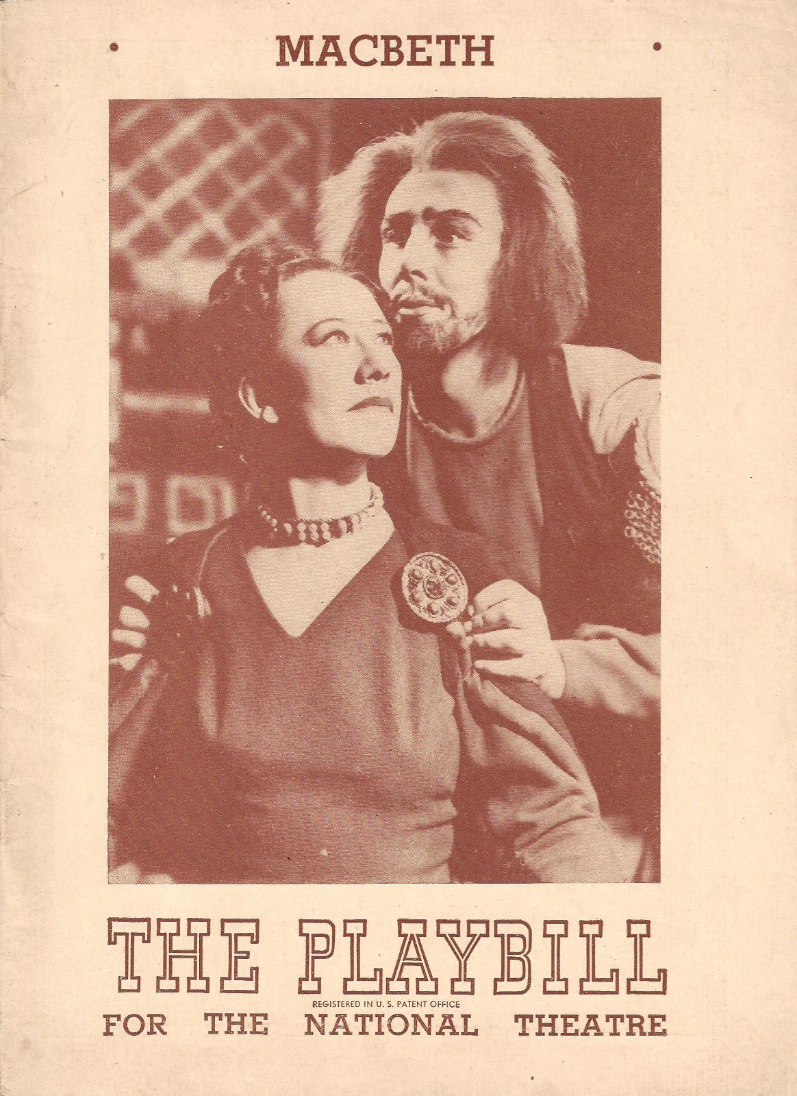 Michael Redgrave “MACBETH” Flora Robson / Julie Harris 1948 Broadway Playbill
