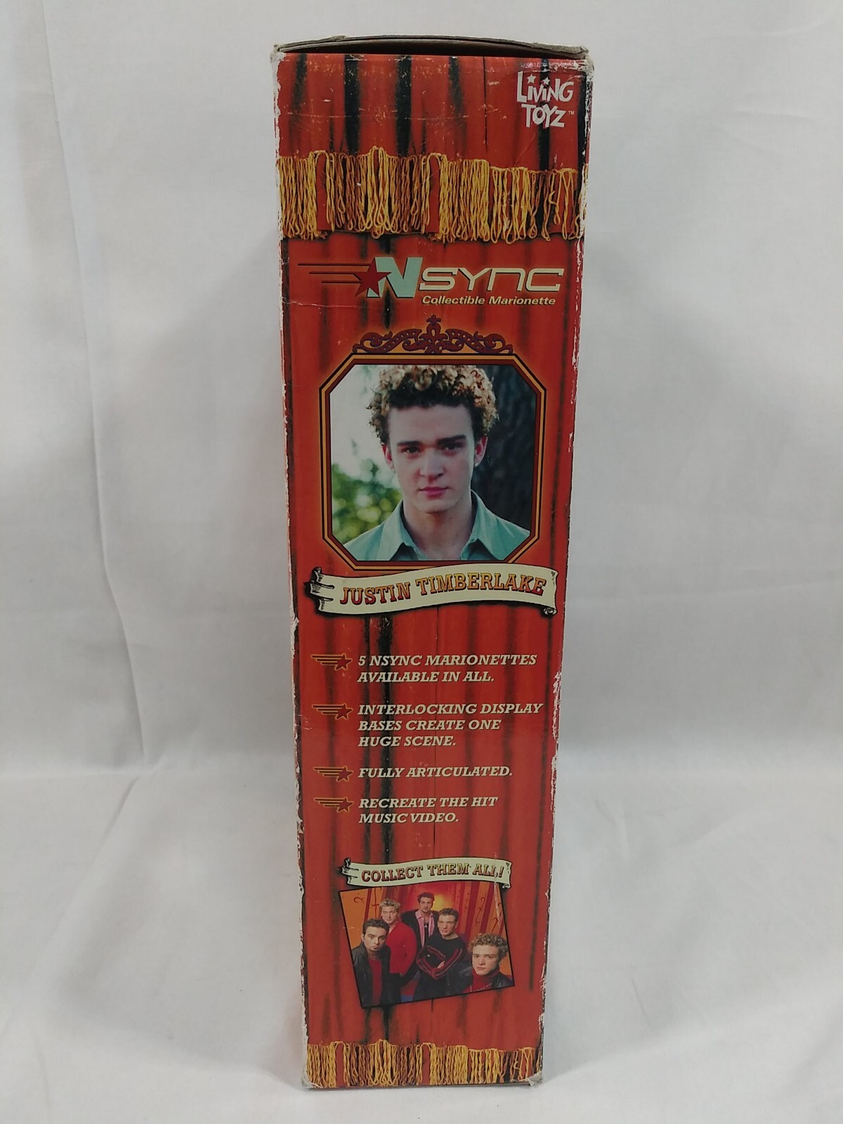 Vintage NSYNC Justin Timberlake Collectible Marionette Doll Living Toyz