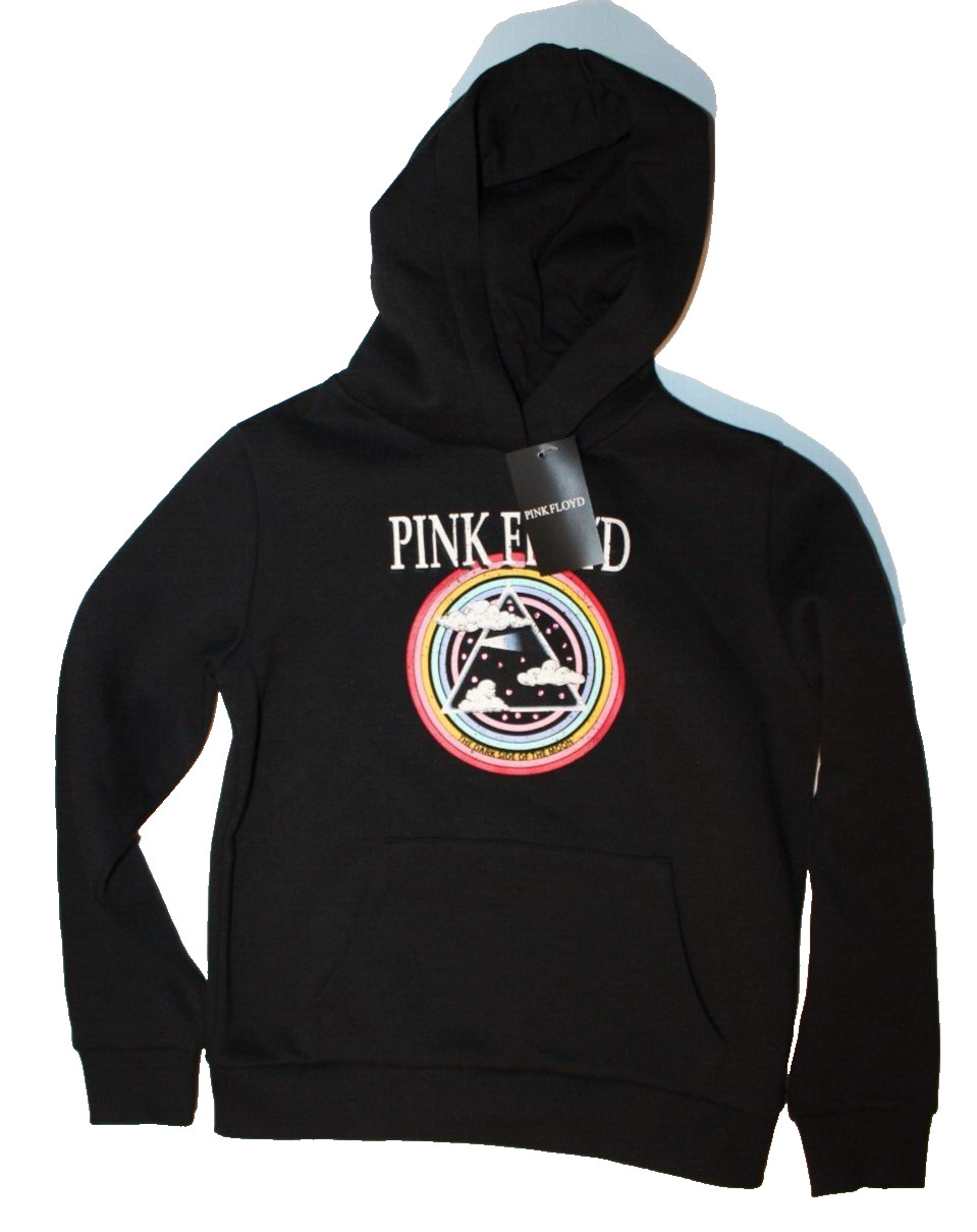 New Pink Floyd Kid’s The Dark Side of the Moon Black Hoodie Size 4T 5T 6Y Youth