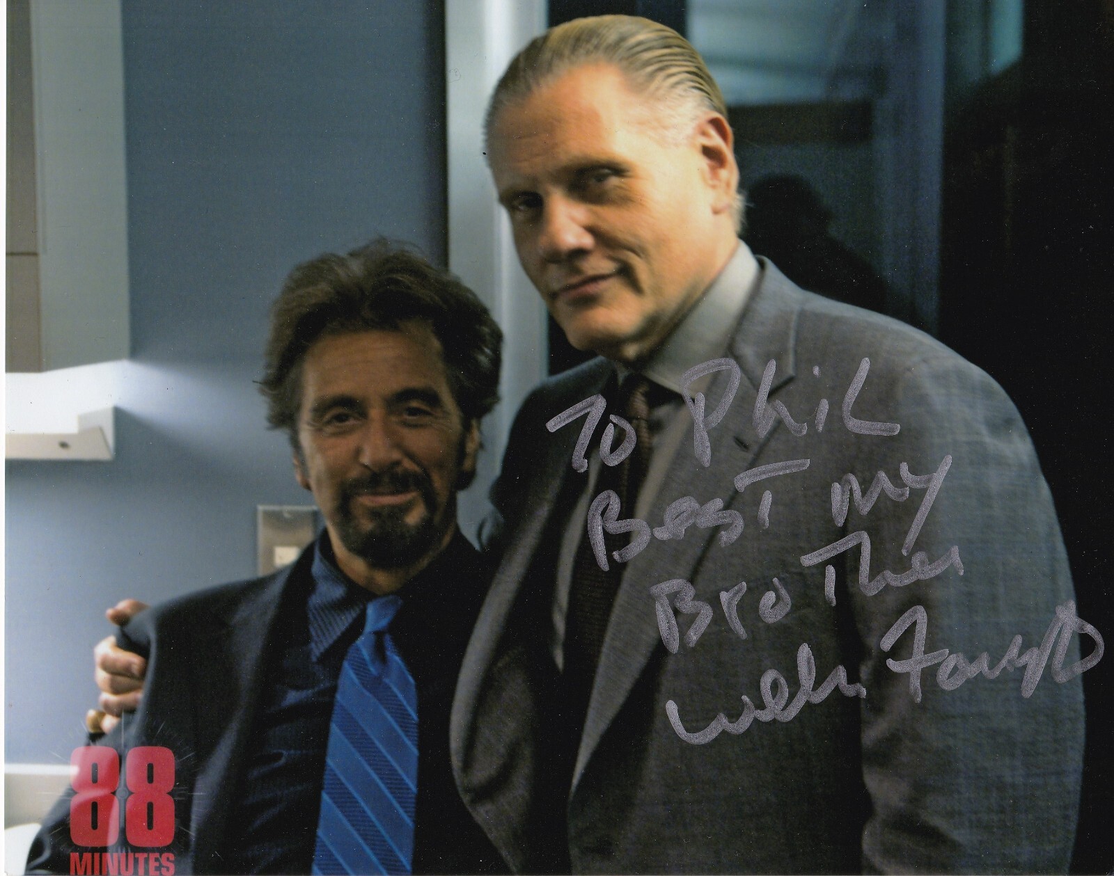 William Forsythe ’88 Minutes’ Autographed 8×10 photo with Full Signing Details