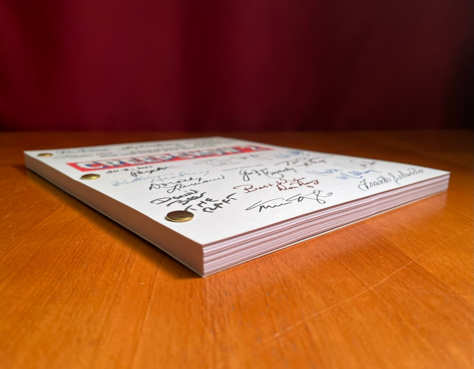 Creepshow 2 Script- 2nd Draft- Includes Pinfall- Cast-Signed- Autograph Reprints