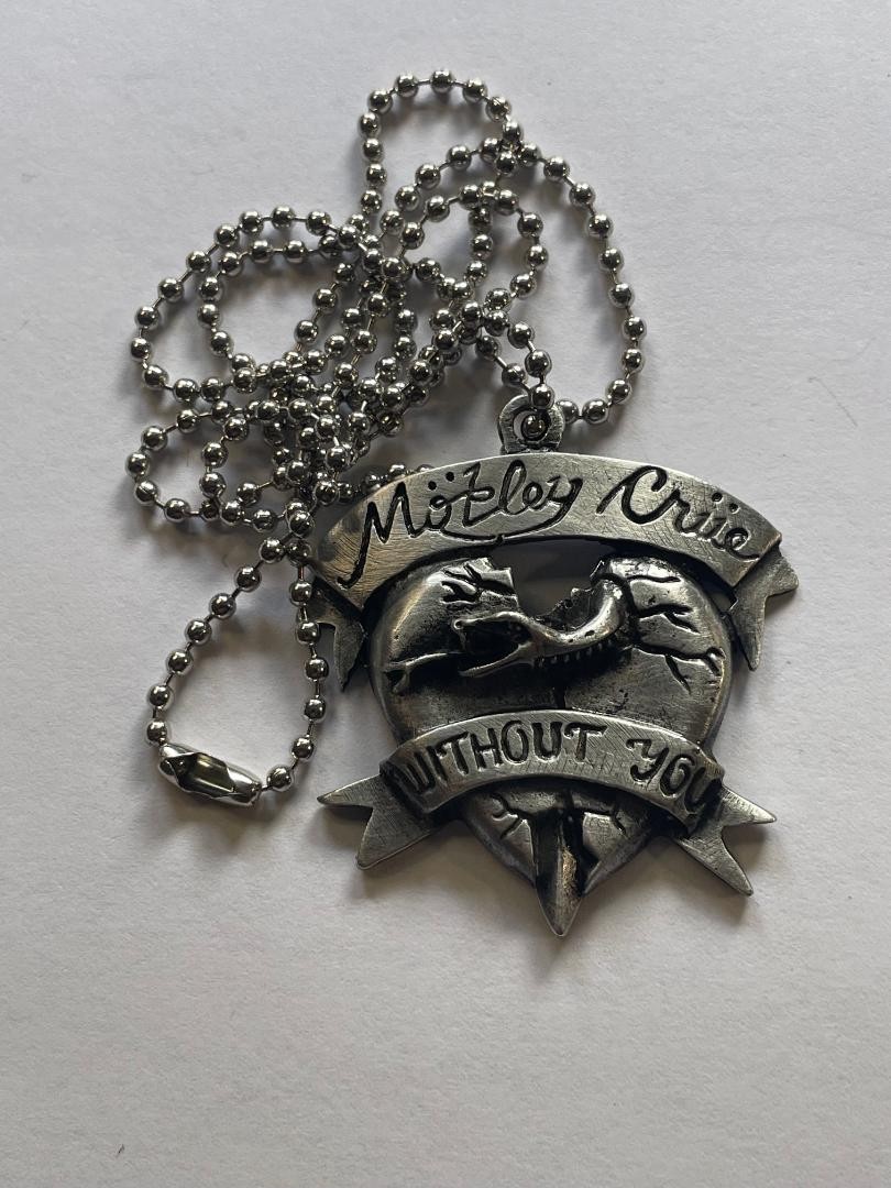 Motley Crue **WITHOUT YOU** Awesome Necklace Pendant 18″ STAINLESS CHAIN