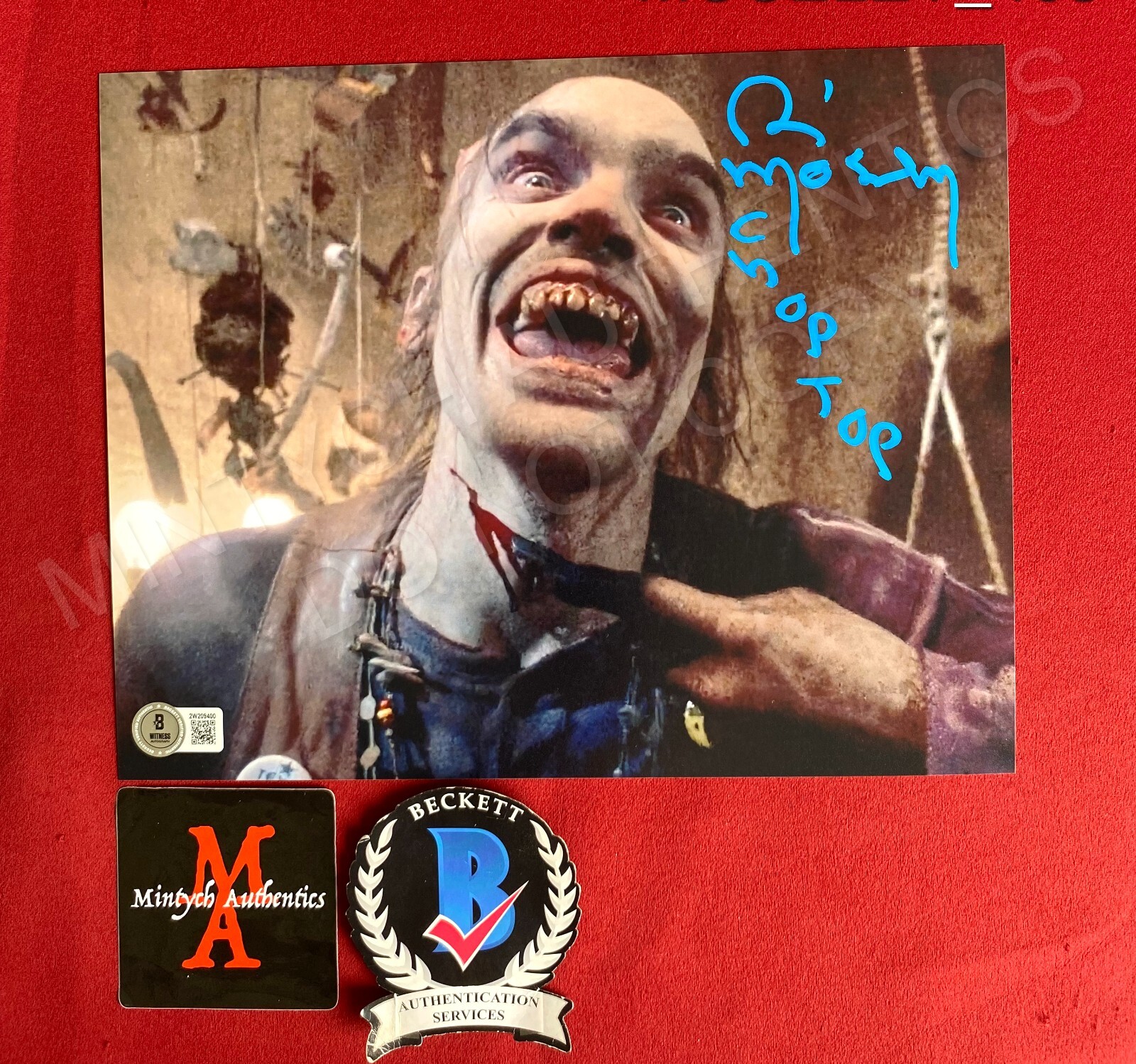 Bill Moseley signed 8×10 photo The Texas Chainsaw Massacre Beckett Otis