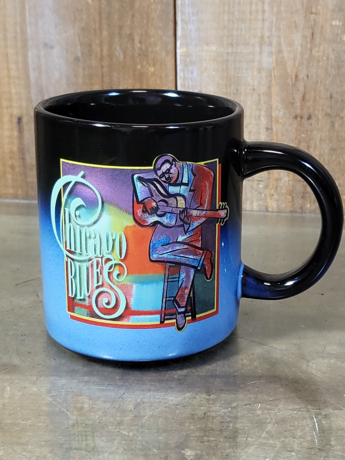 Vintage CHICAGO BLUES -Guitar Man – mug – blues art