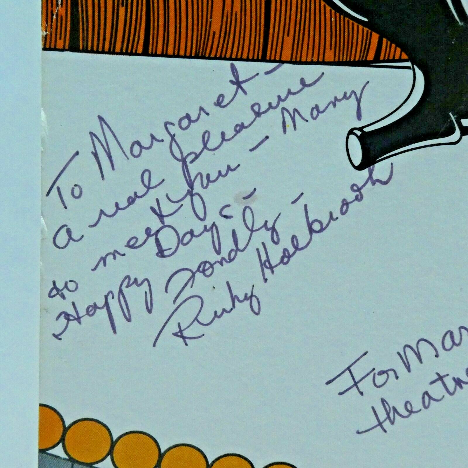 The Musical Comedy Murders of 1940 Cast Signed Broadway Window Card 14″x22″