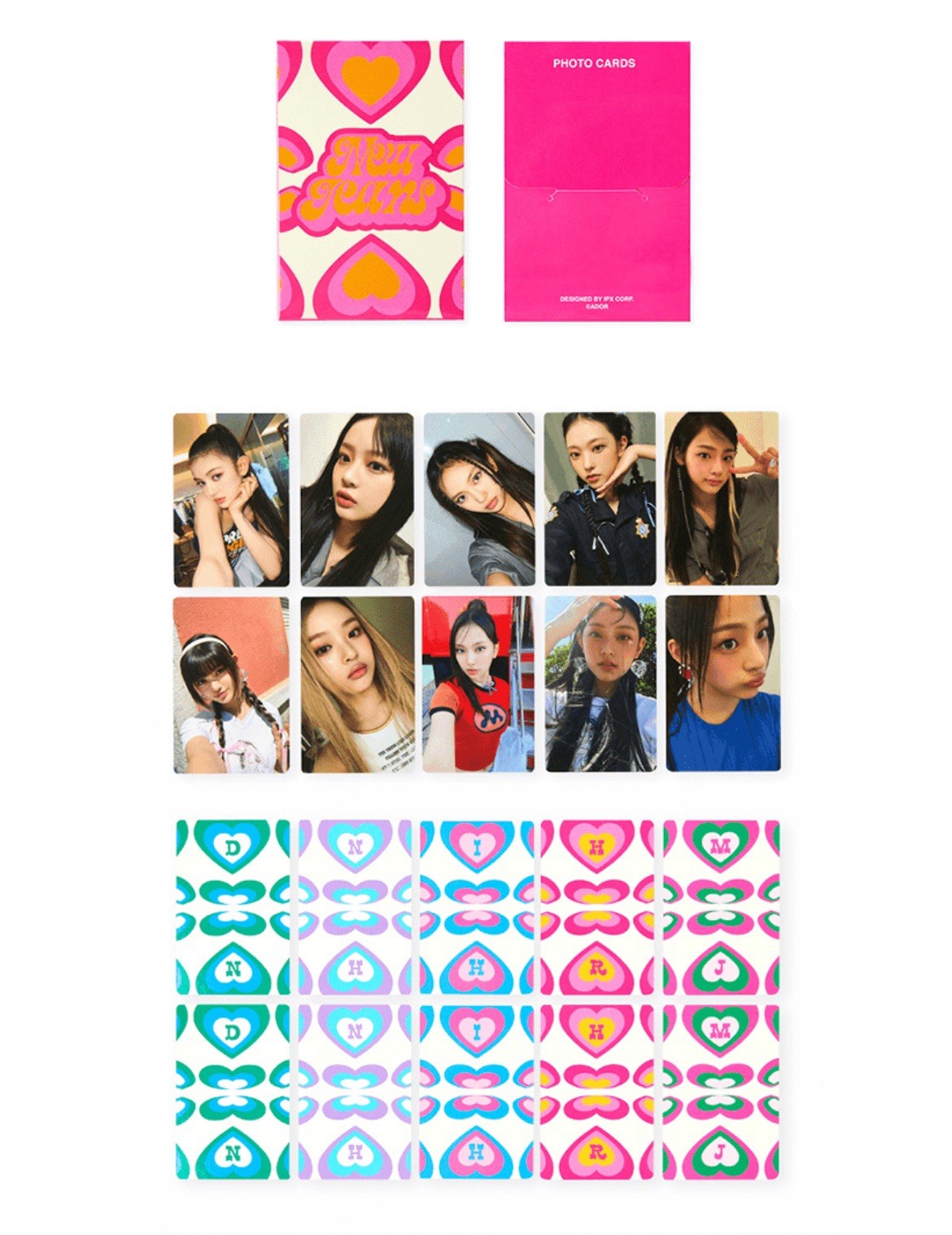 New Jeans Official Get Up Photocard Set Ver. 1 (Line Friends) – 10 Photo Cards