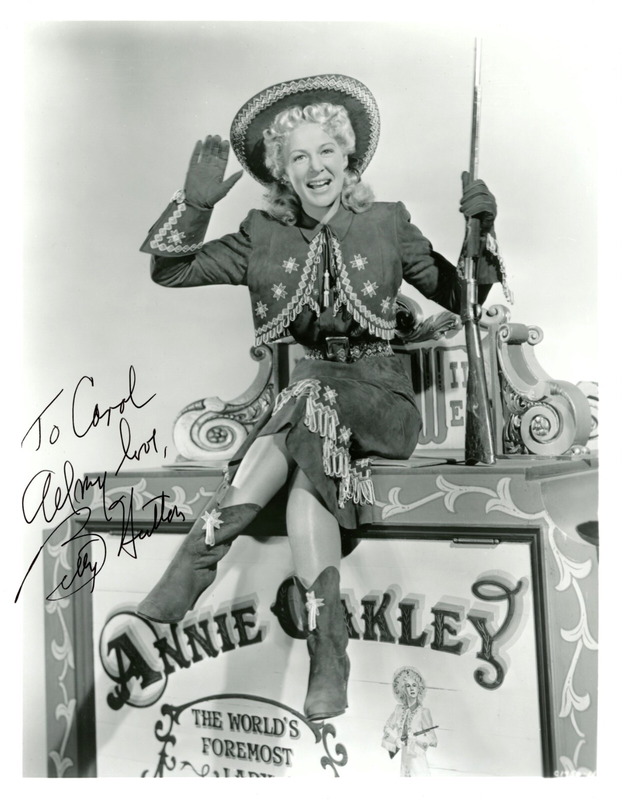 Betty Hutton Signed Photo – Annie Get Your Gun