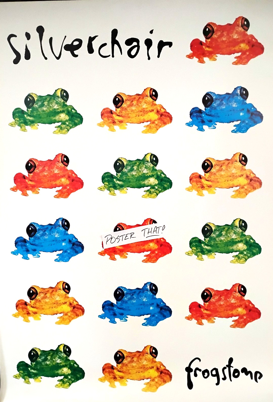 Poster – Original 1990s -Silverchair Frogstomp UK (24×34)Newcastle, Daniel Johns