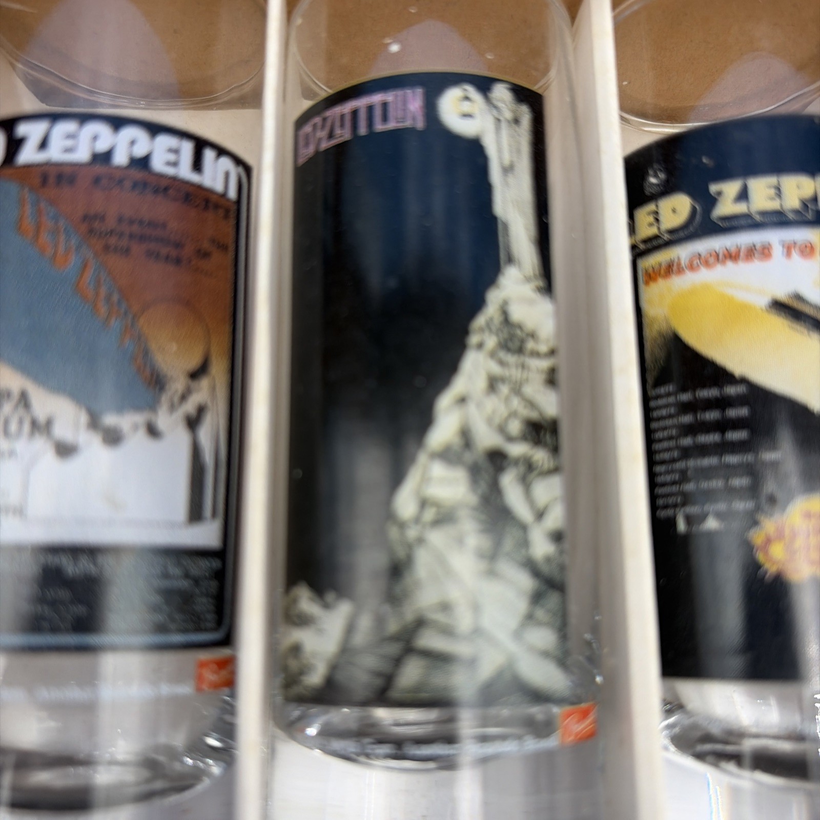 Evandale LED ZEPPELIN ZOSO 6 PC SET OF COLLECTORS SHOOTER GLASSES 2oz