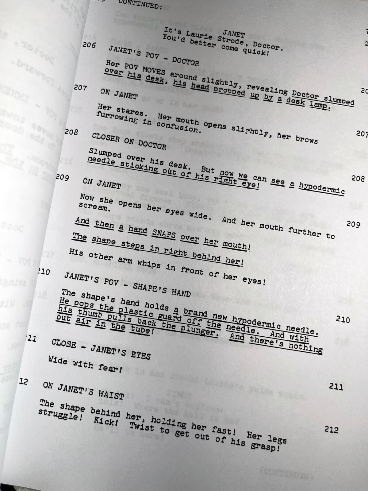 Halloween 1-8 Script Bundle Signed- Autograph Reprints- 8 Scripts- Michael Myers