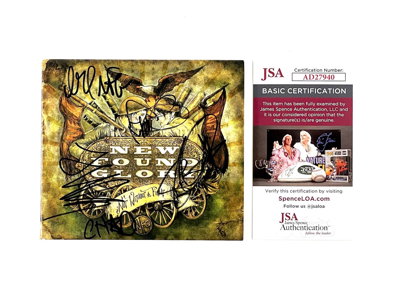 New Found Glory Band Signed Autographed CD Not Without A Fight JSA Certified COA