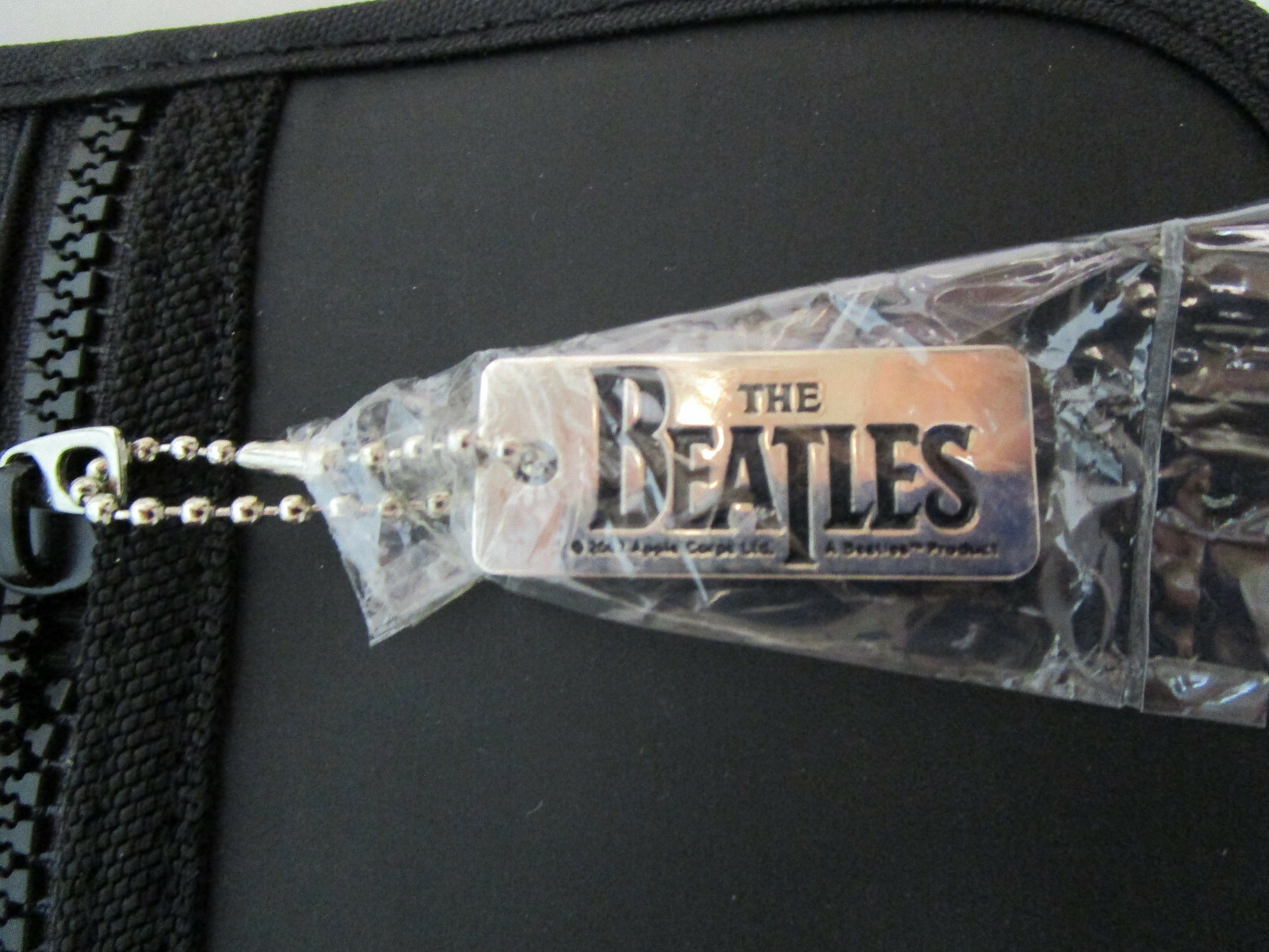 New BEATLES Metal Key Fob dated 2002 & CD DVD Storage Case Original RETRO STOCK
