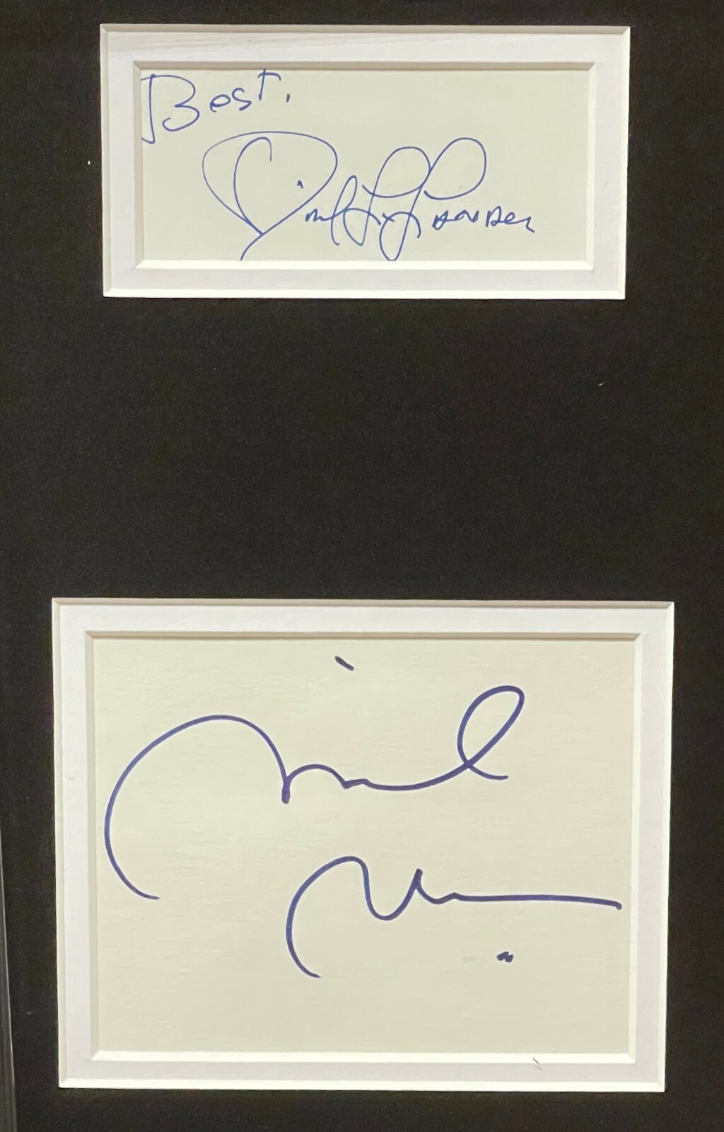 Laverne & Shirley signed 4 cut sigs Framed Penny Marshall 17×26 -Beckett Review