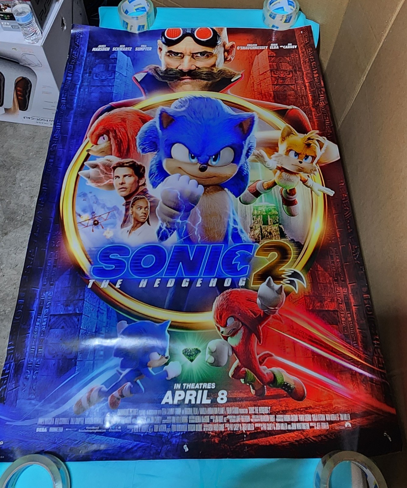 SONIC THE HEDGEHOG 2 (2022) ORIGINAL MOVIE POSTER – 27X40 – D/S
