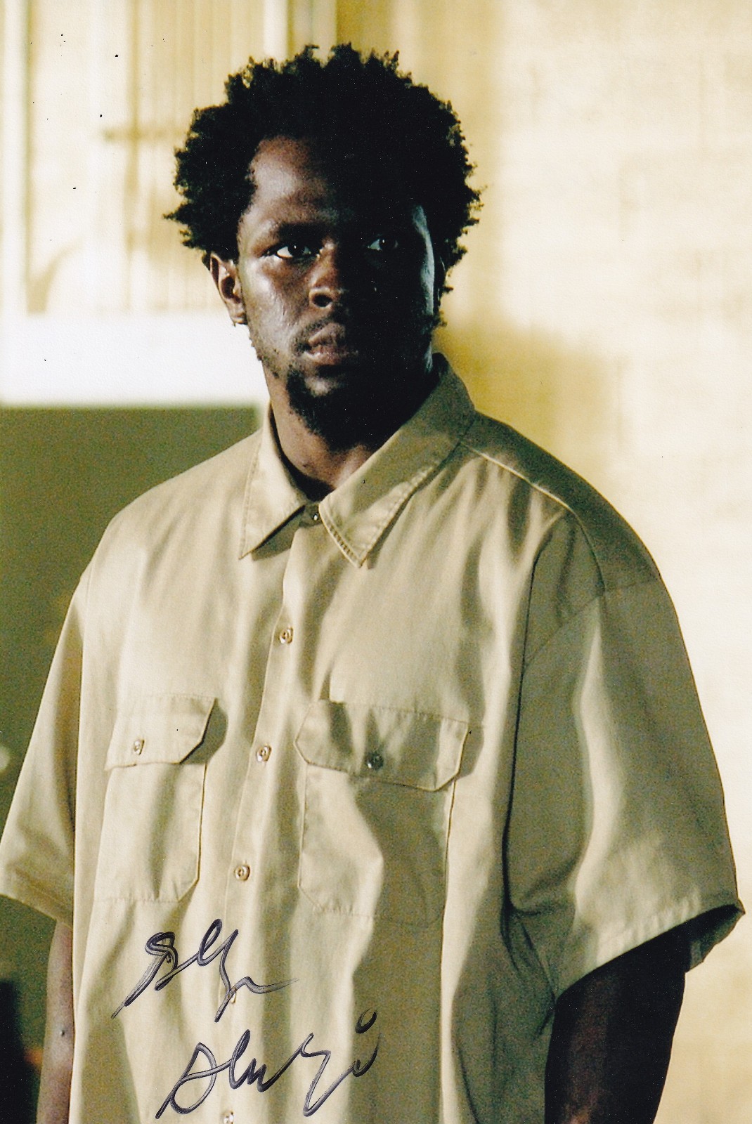 Gbenga Akinnagbe Signed Autographed 4×6 Photo The Wire Chris Partlow The Deuce