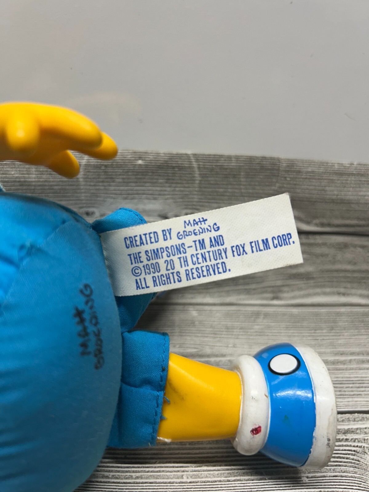 Bart Simpson-1990 Vintage Plush Doll-Fast Ship