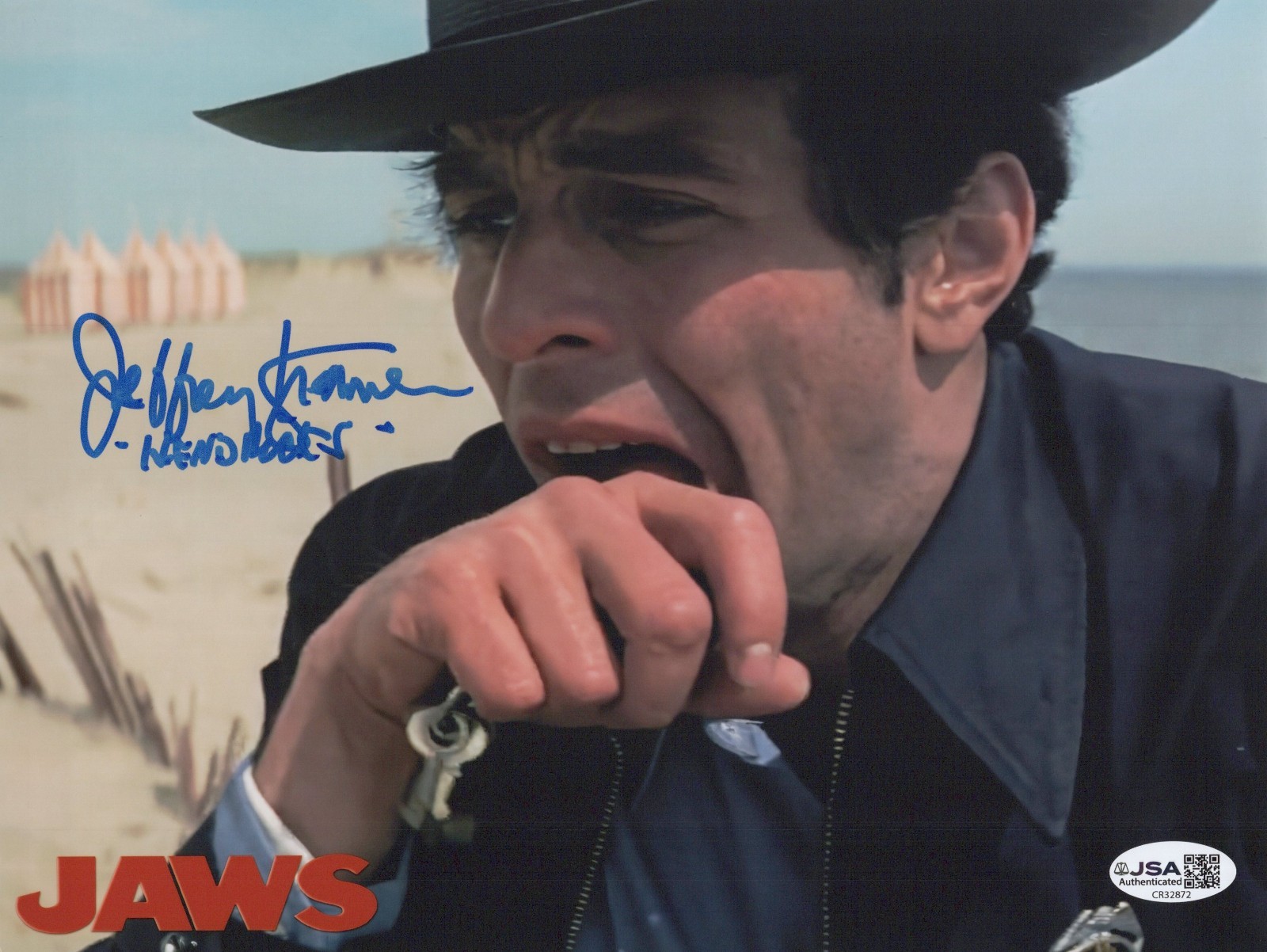 JEFFREY KRAMER Signed JAWS 8×10 Photo HENDRICKS AUTHENTIC AUTOGRAPH JSA COA CERT