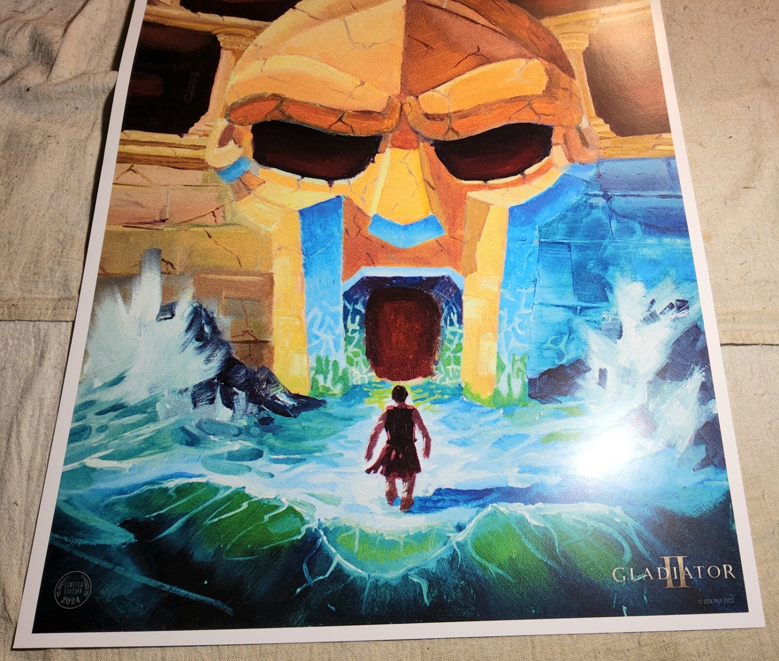 LIMITED EDITION GLADIATOR II ART POSTER 11/21/24 CINEMARK FAN SCREENINGS 18″x12″