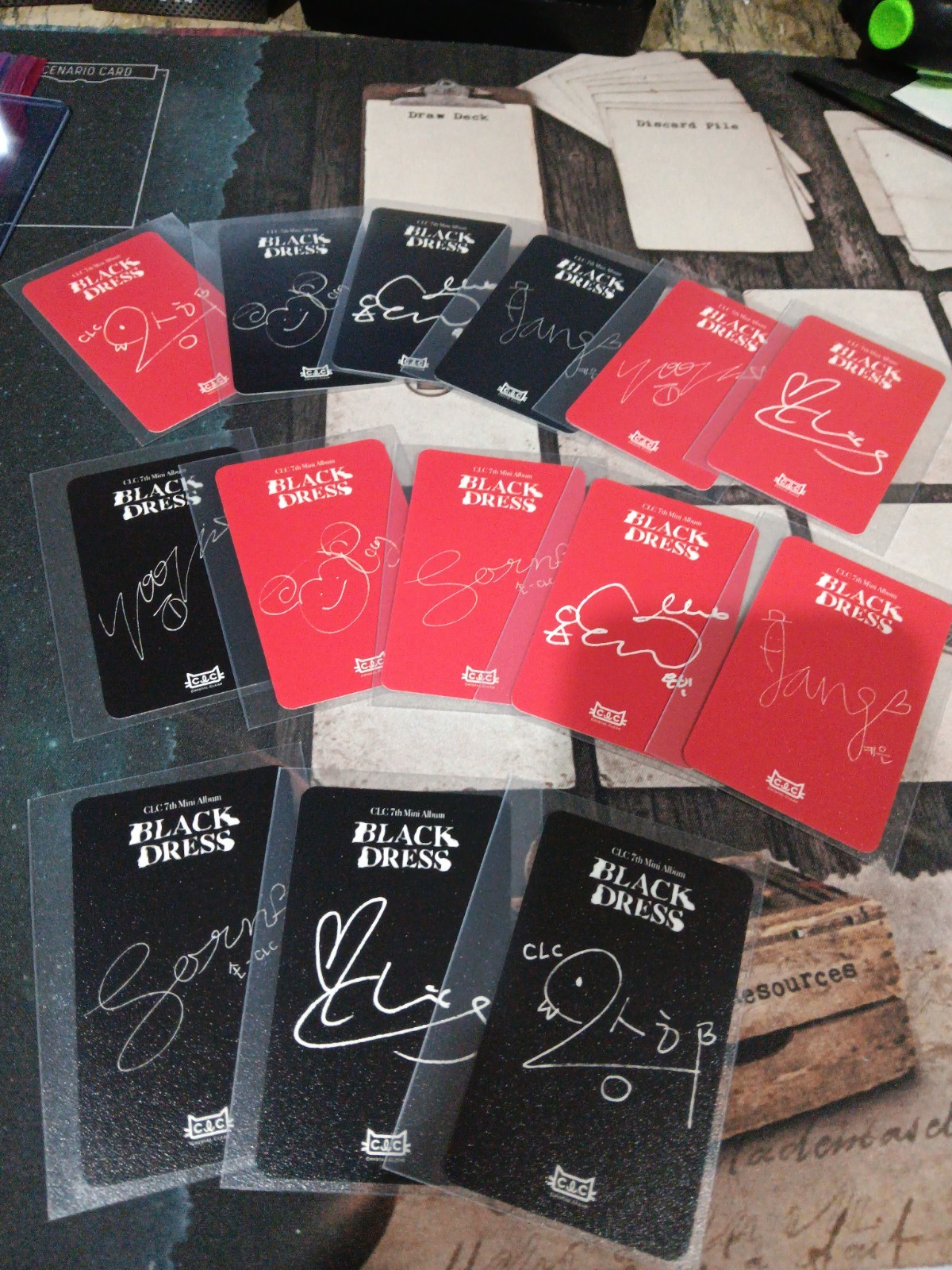 CLC Black Dress photocards used good condition usa seller