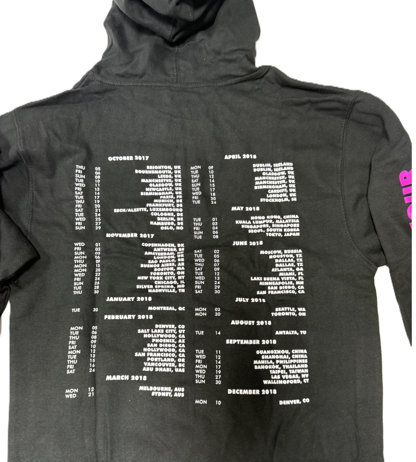 DUA LIPA 2017-18 WORLDWIDE TOUR Musical +++ Self-Titled HOODIE++ OFFICIAL NEW!