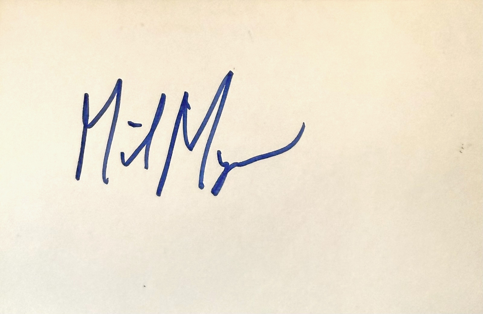 MIKE MYERS Signed Autographed 4″x 6″ INDEX CARD Austin Powers Wayne’s World SNL