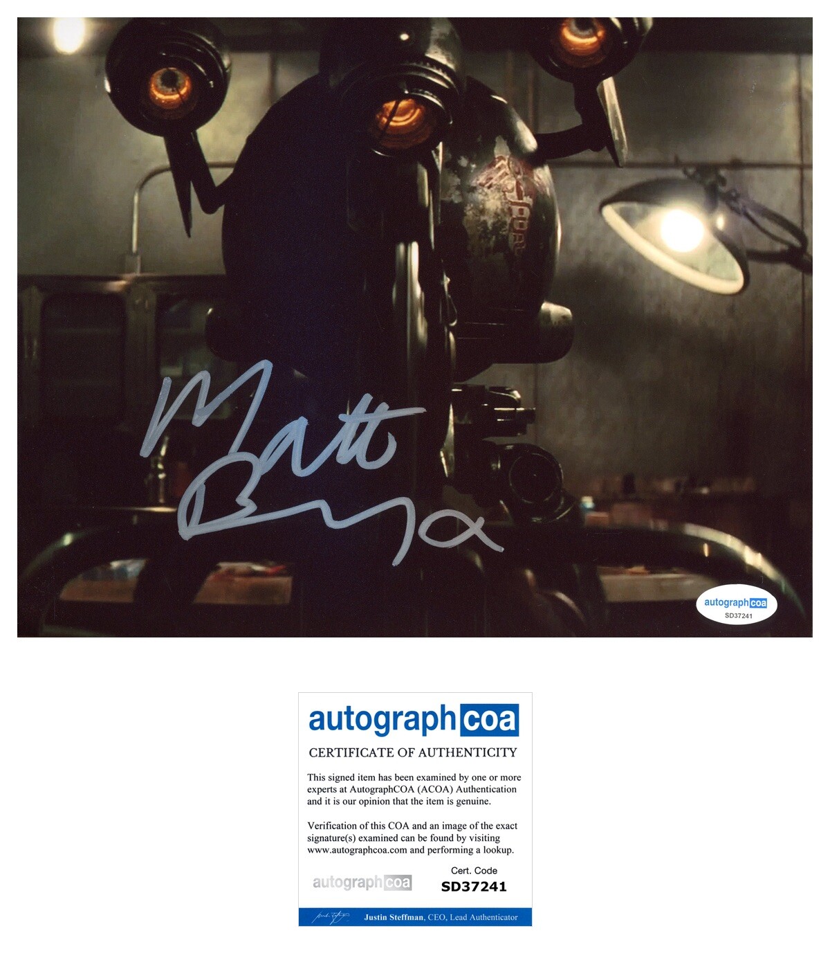 Matt Berry ‘The Book Of Boba Fett’ Signed 8×10 Photo ‘8D8’ ACOA Star Wars