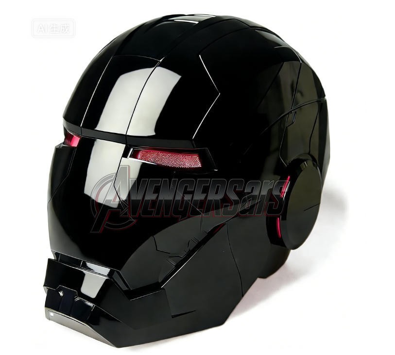 Iron Man MK5 Helmet 1:1 Wearable Mask Black Mark-5 Voice Control Cosplay Props