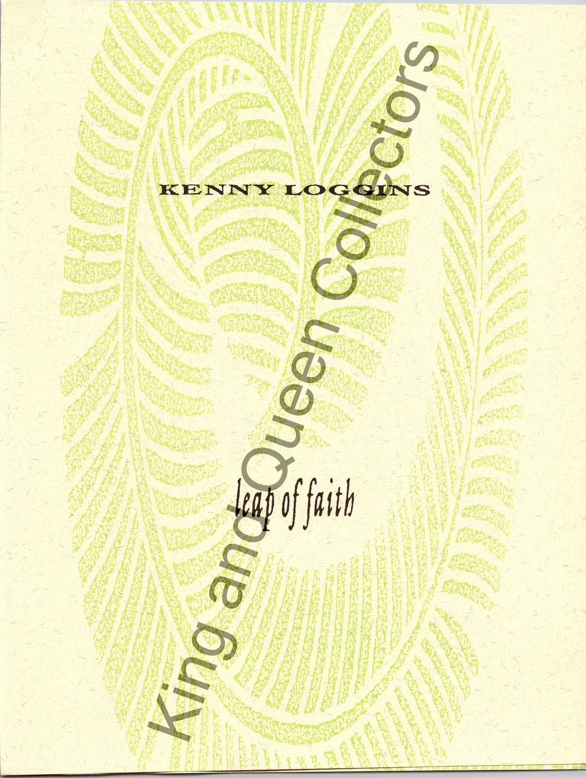 Kenny Loggins 1991 Original Columbia Records Press Kit Album Information Sheet