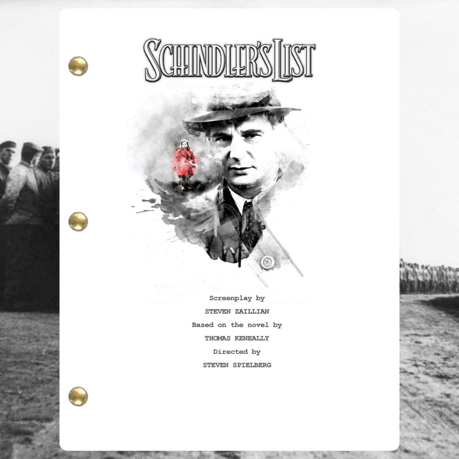 Movie, Schindler’s List Script Reprint Full Screenplay Script