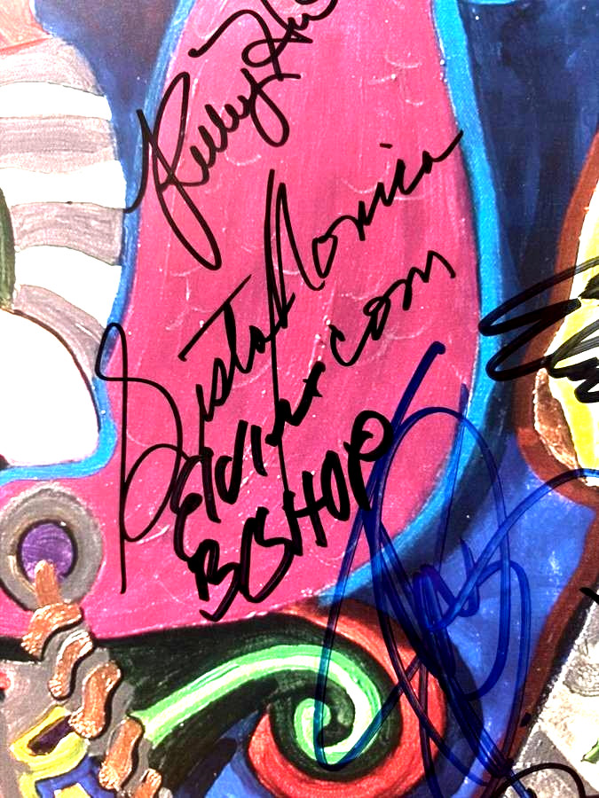 BLUES CRUISE SIGNED POSTER ELVIN BISHOP ,Edgar&Johnny Winter.Los Lobos LotMORE