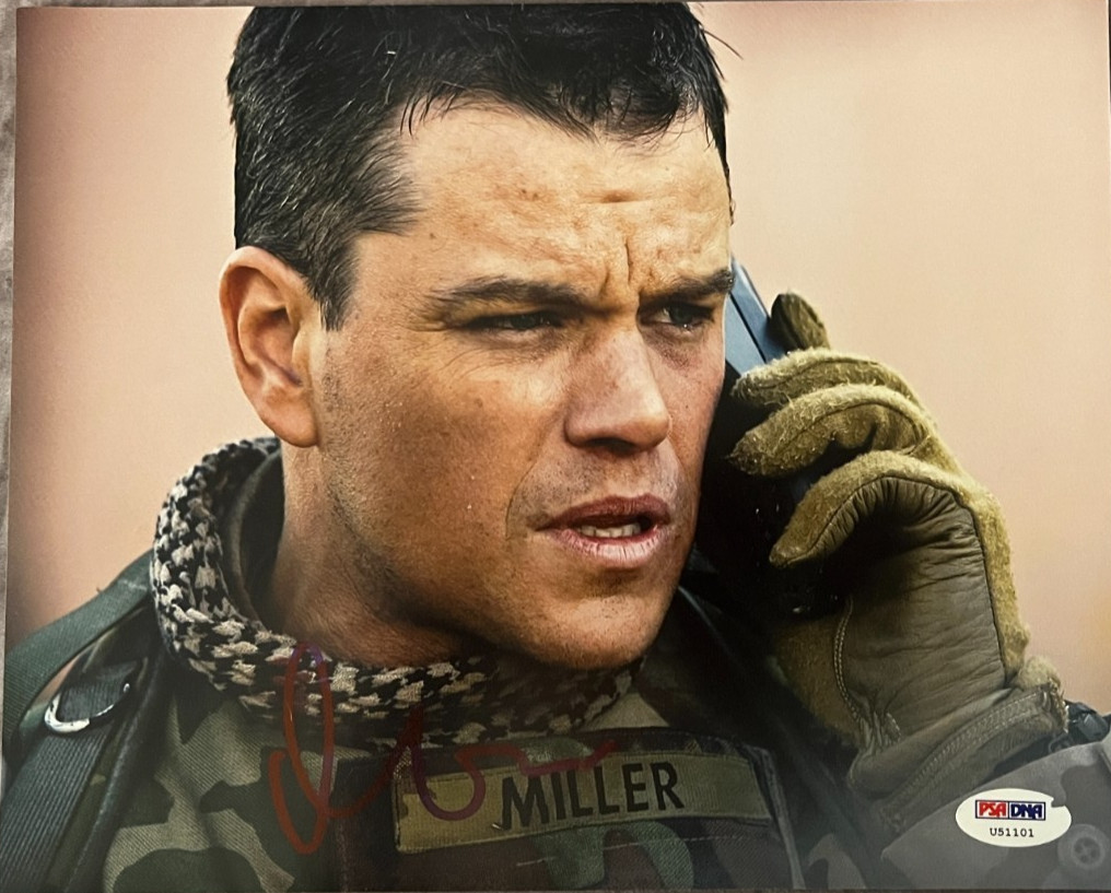 Matt Damon Autographed Photo 8″x10″ Leaf Pop Century 2014 Series