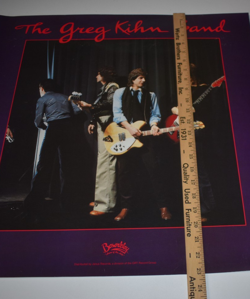 23″ X 23″ The Greg Kihn Band Beserkley Promo Poster