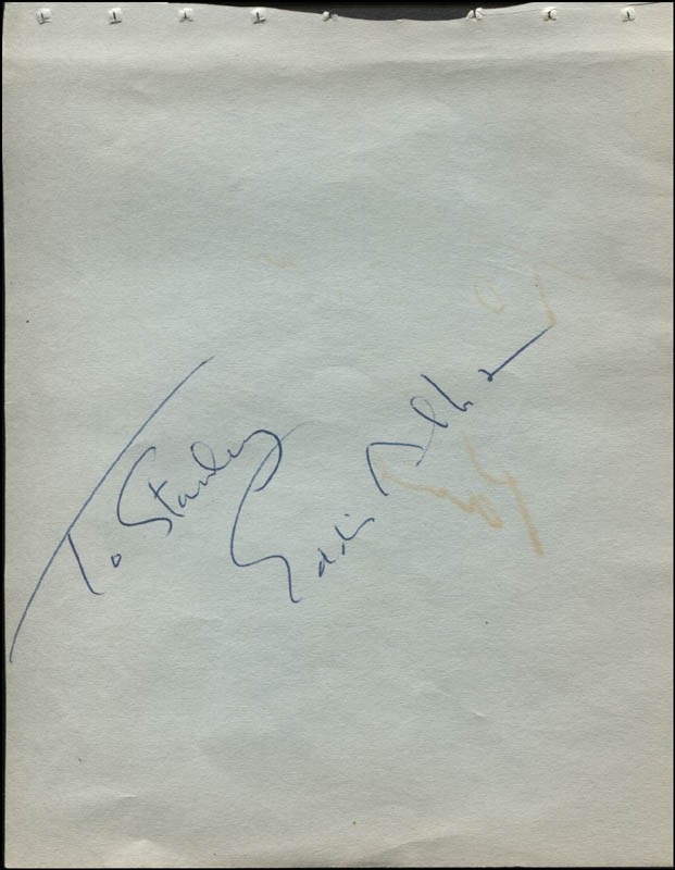 EDDIE ALBERT – INSCRIBED SIGNATURE CO-SIGNED BY: PAUL DOUGLAS