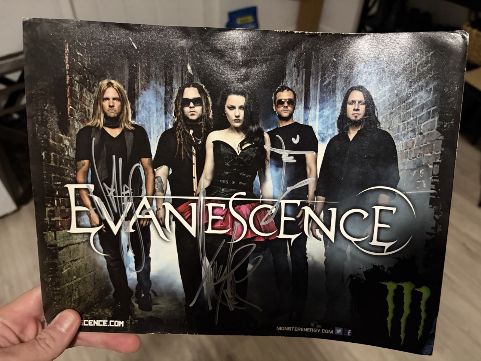 Evanescence Amy Lee Signed Carnival Of Madness 2012 Tour Print