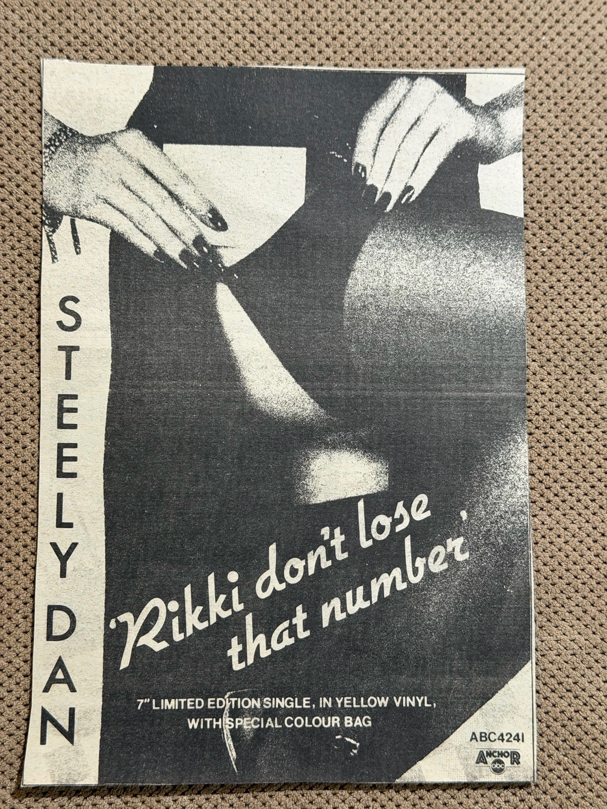 STEELY DAN Original 1979 SOUNDS Ad~”Rikki Don’t Lose That Number” NOT A REPRINT!