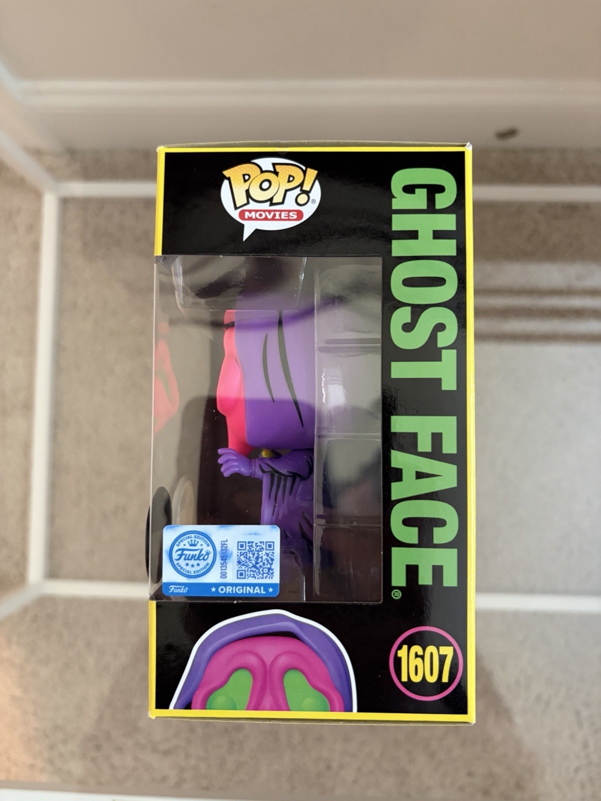 Funko Pop! Ghost Face #1607 Blacklight CUSTOM GLOW IN THE DARK GITD