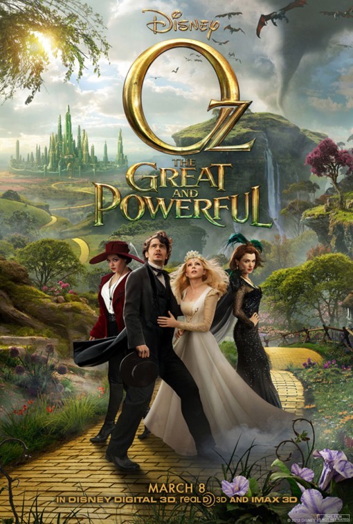 OZ THE GREAT & POWERFUL JAMES FRANCO AUTHENTIC 27X41 DOUBLE SIDED THEATRE POSTER