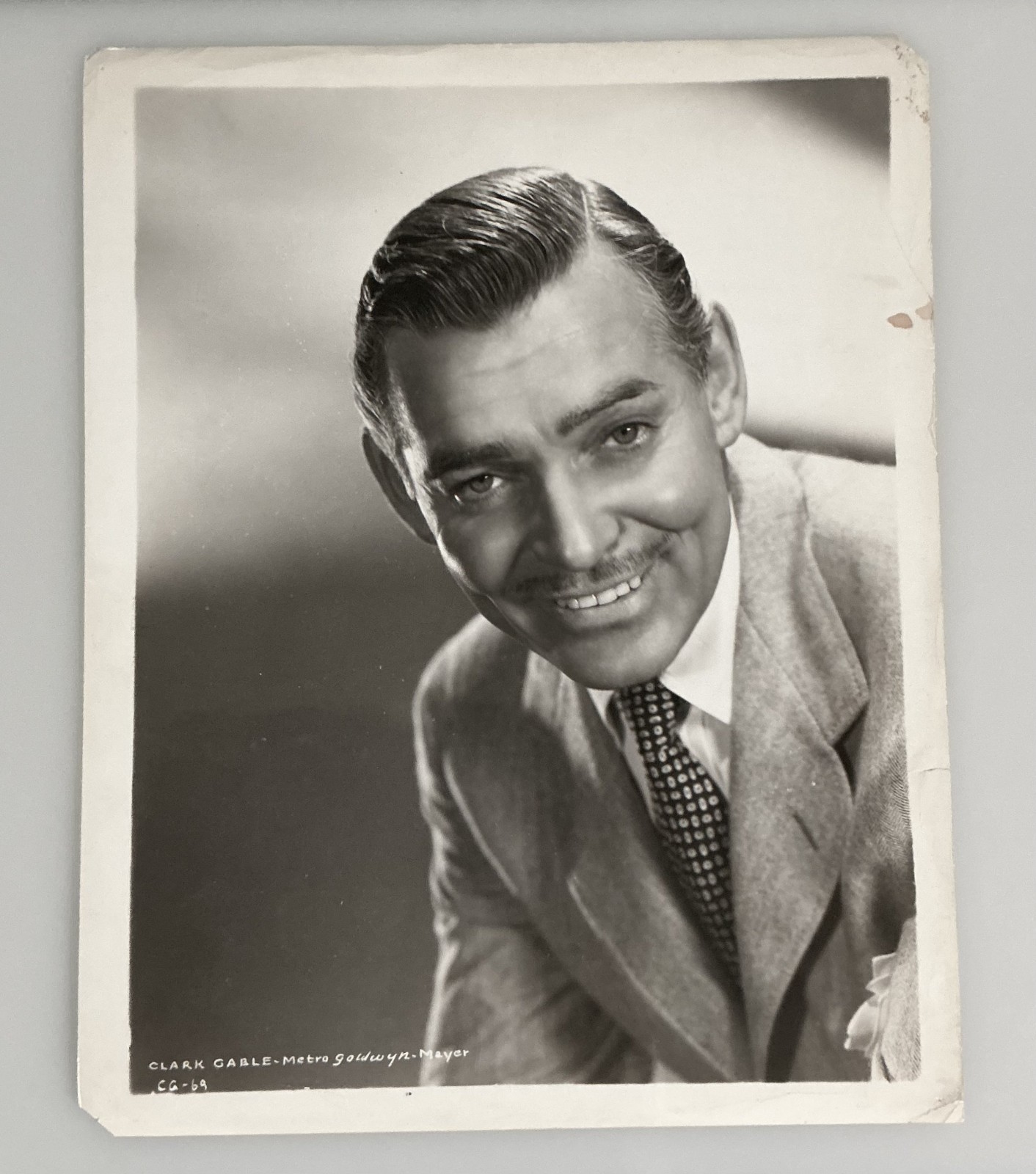 Clark Gable c. 1940s Portrait Nice Smile Orig 8×10 Photo